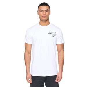 Henleys Mens Hentitled Cotton T-Shirt / Optic White